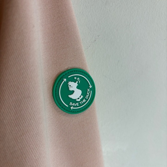 SAVE THE DUCK Sz S Refy Light Puffer Bomber Style Jacket Pink NEW WITH TAGS - Picture 3 of 16